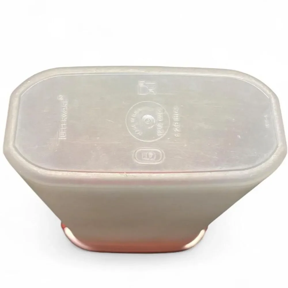 Vintage Tupperware Modular Mates Oval #5 Tall Canister 1615 with Red Seal